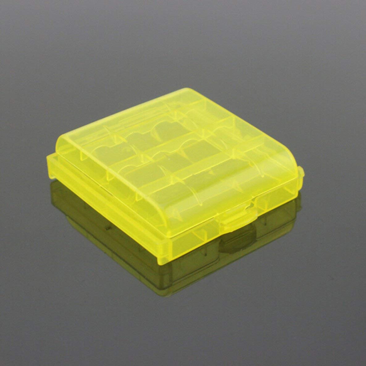Custodia per portabatterie Coloful 4 AA AAA Coperchio Scatola di plastica Rigida per n. 5 / n. 7 Colore Batteria Casuale 5 Pezzi/Pacco