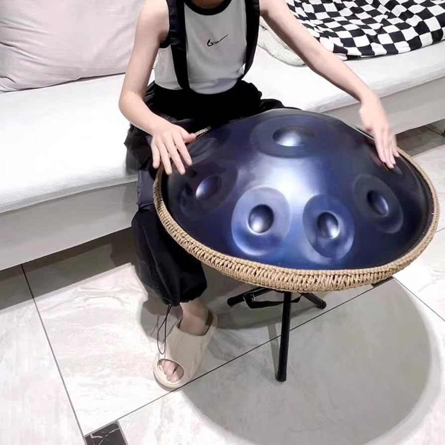 ハンドパンドラム パーカッション スティールパン 9ノート 黒 Amazon.co.jp: ハンドパン スチールドラム 9音 22インチ 56cm