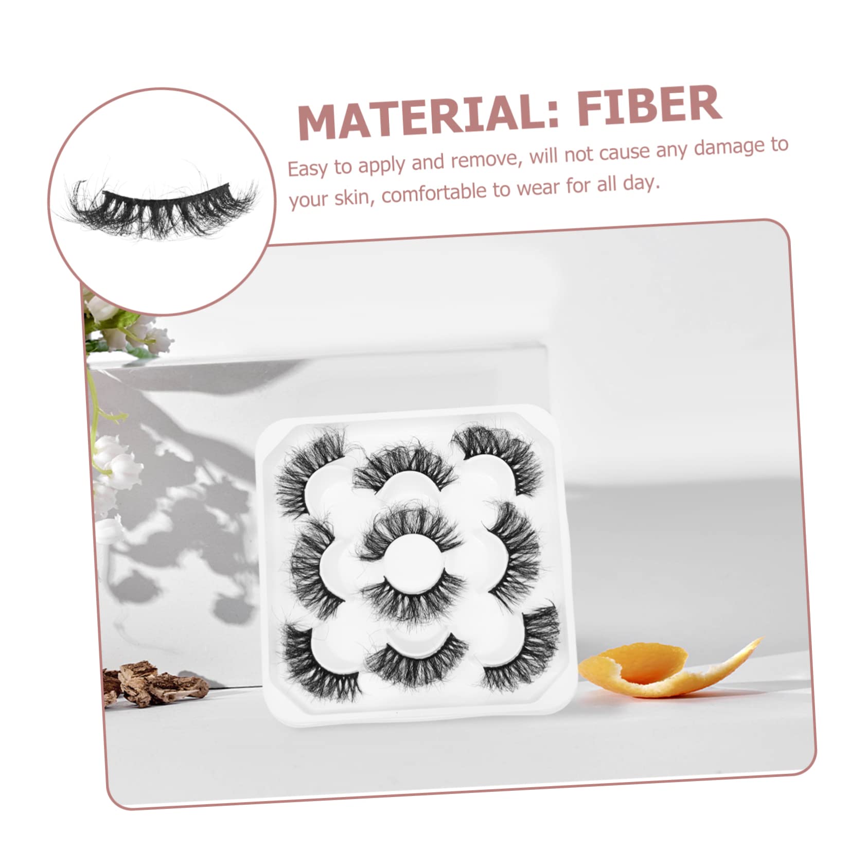 FOMIYES 5 Set Di Ciglia Finte E Soffici Ciglia Finte Set Di Ciglia Individuali Look Naturale Per Feste Quotidiane Serate Fuori Comode Per Principianti 5 Paia*5