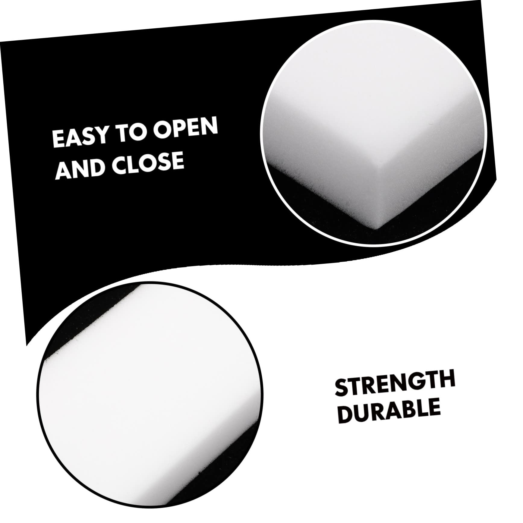 HOMSFOU 2pcs High Density Foam Sponges for Cleaning DIY Felting Heat Shrinkable Accessories
