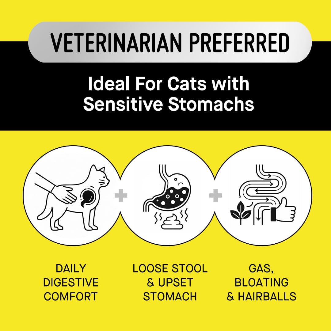 Koby Cat Probiotics | Daily Digestive Support for Sensitive Cats | Helps Loose Stool & Upset Stomach | Certified Organic | Vet Preferred, Clinical Dose | Easy-to-Use Powder