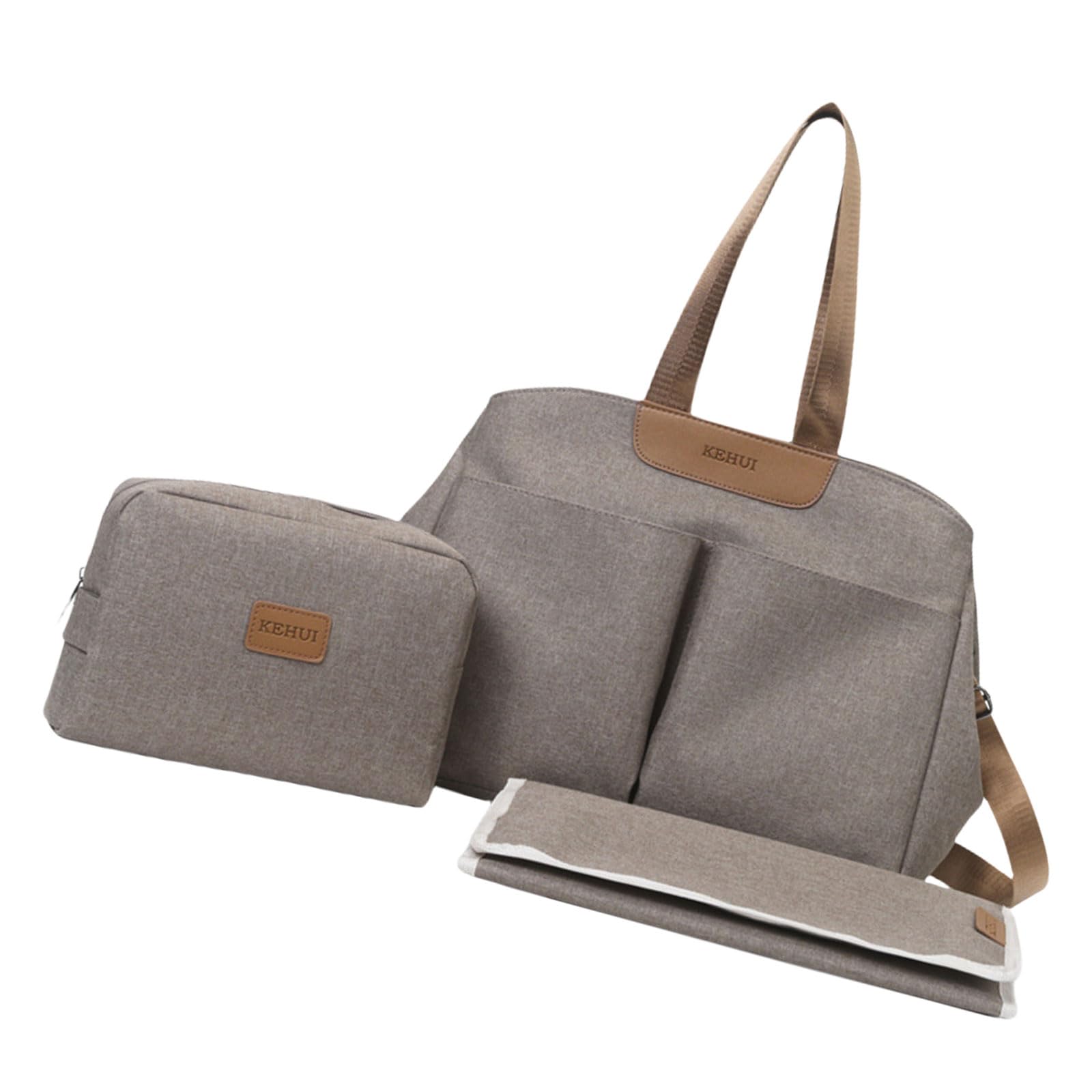 Borsa fasciatoio da appendere per passeggino, borsa a tracolla, grande capacità, con fasciatoio e borsa fasciatoio