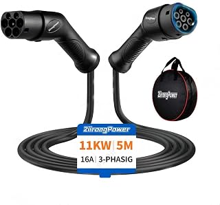 Typ 2 Ladekabel 11kW 5M 16A Elektroauto 3 Phasig