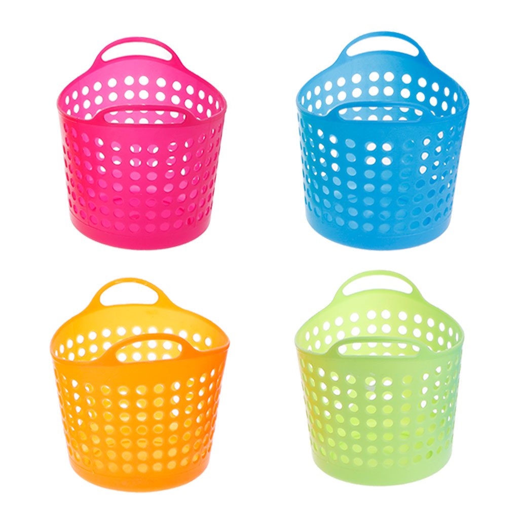 Misright Plastic Office Desktop Storage Baskets Makeup Organizer Trash Bin Garbage Can Color Random