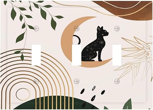 Miniatura 182 de Cubierta de Interruptor de Luz de Palanca de 1 Gang con Estampado de Bosque de Pinos Rústico Campestre, Cabaña Lodge Granero Bosque Forestal de