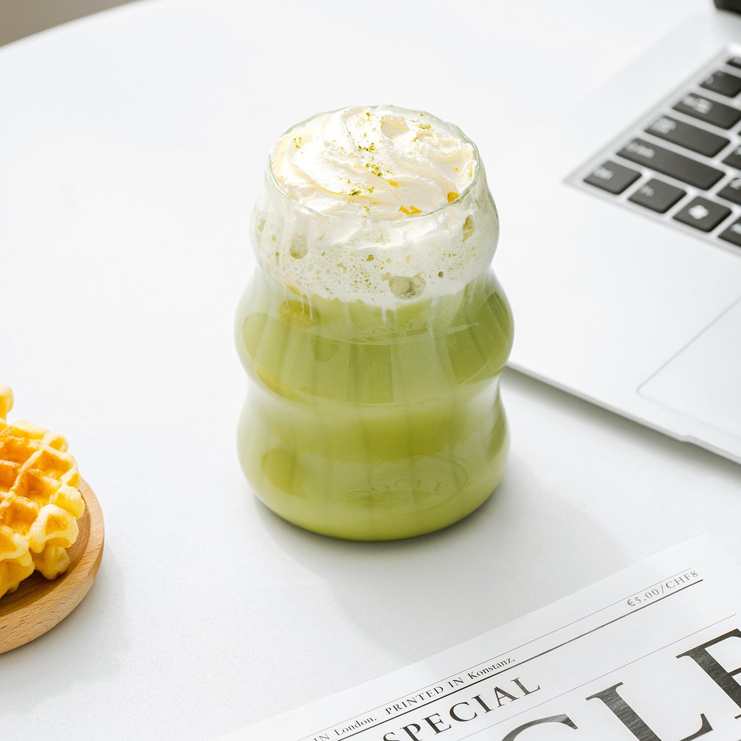zolyet Service à thé matcha japonais authentique 7 pièces avec fouet, bol, cuillère, bec verseur, verre complet dans une boîte élégante pour traditionnel et moderne