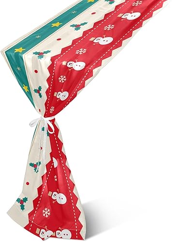 Green Red Beige Christmas Stripe Table Runner Fall Kitchen Decor for Kitchen Decorations Christmas Table Runner 108 Inches Long disponible en Yaxa Peru