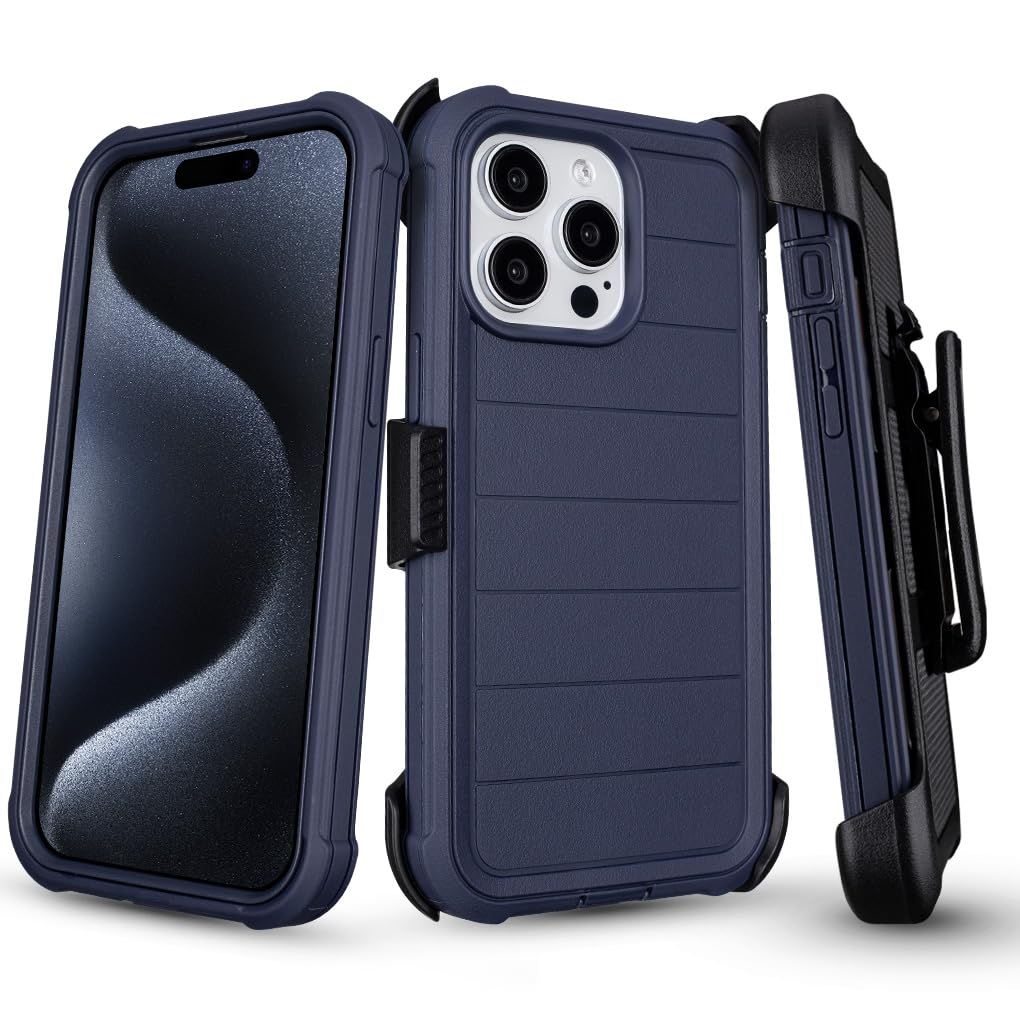 Custodia Defender per iPhone 15 Pro Max Custodia per telefono Clip da