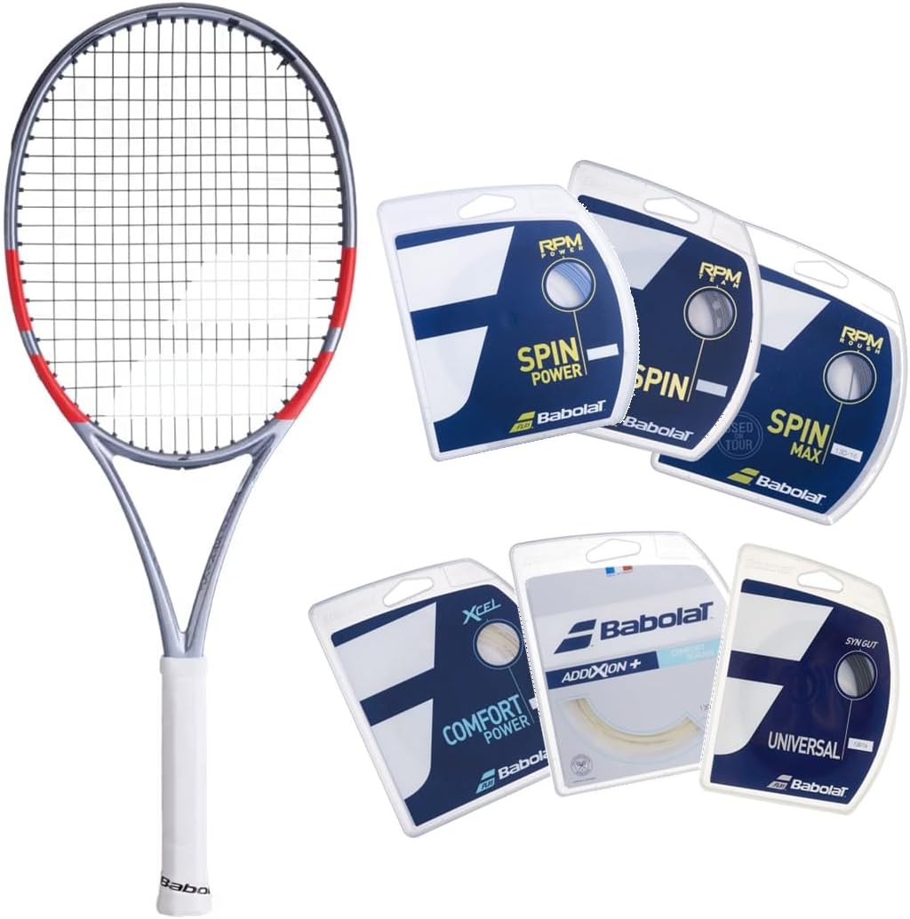 Babolat Pure Strike 100 Team 4th Gen Tennis Racquet (Carbon Grey) Strung with Your Choice of String