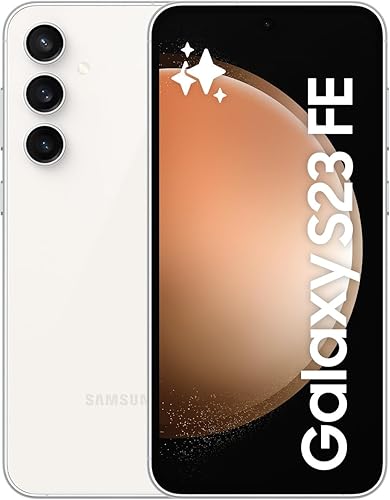 SAMSUNG Galaxy S23 FE 5G S711B-DS Dual SIM 128GB 8GB RAM, GSM Teléfono celular móvil desbloqueado de fábrica Modelo global - Crema