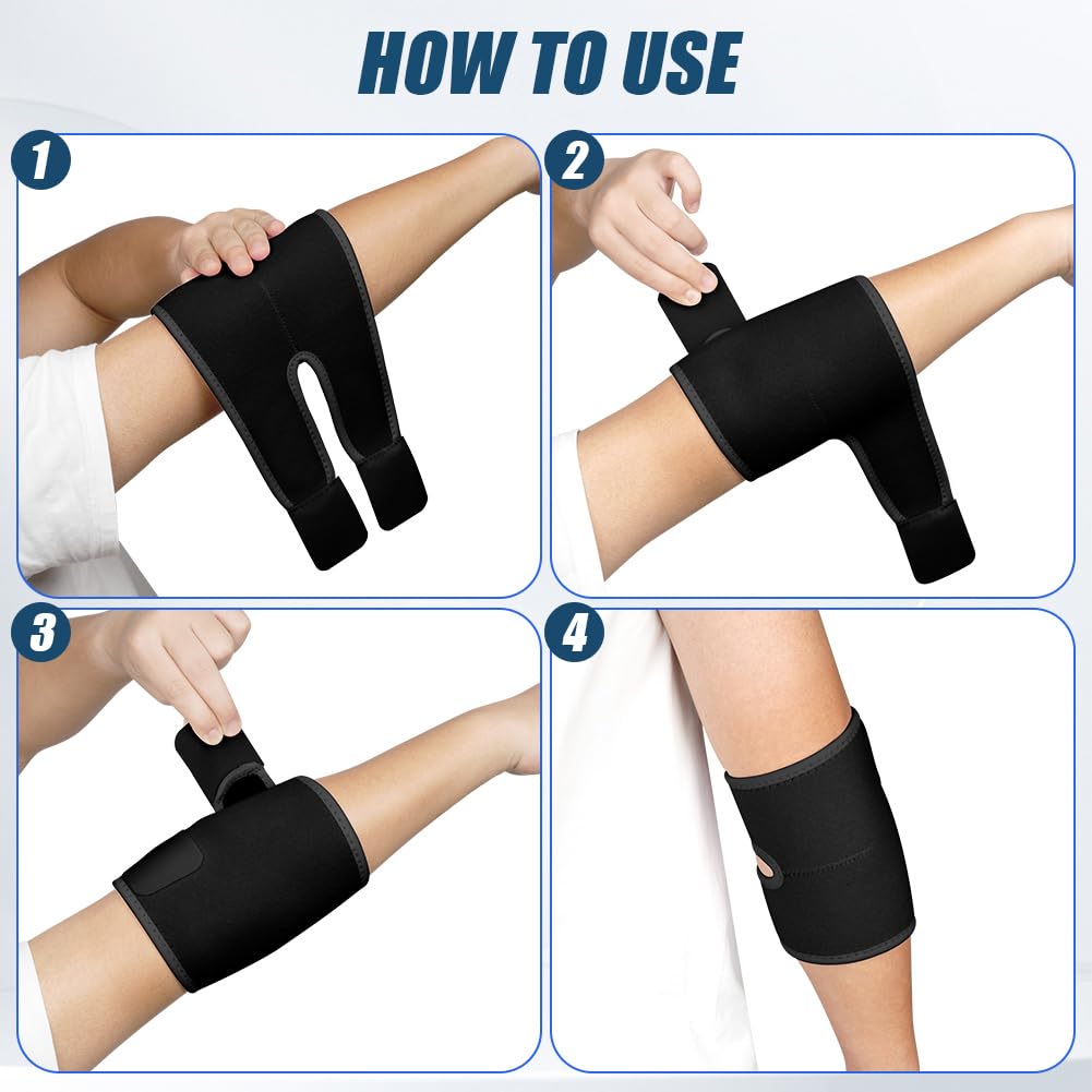 Ellenbogenbandage, Tennisarm bandage, Kompression Ellenbogen Bandage für Arthritis, Sehnenentzündung, Ellenbogenschoner für Sport, Golferarm, Tennisarm Armbandage Herren und Damen, 1 Stück