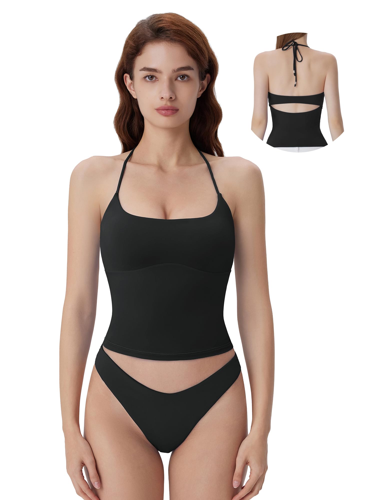 Photo 1 of SUUKSESS Halter Tank Top with Built-in Bra - L 