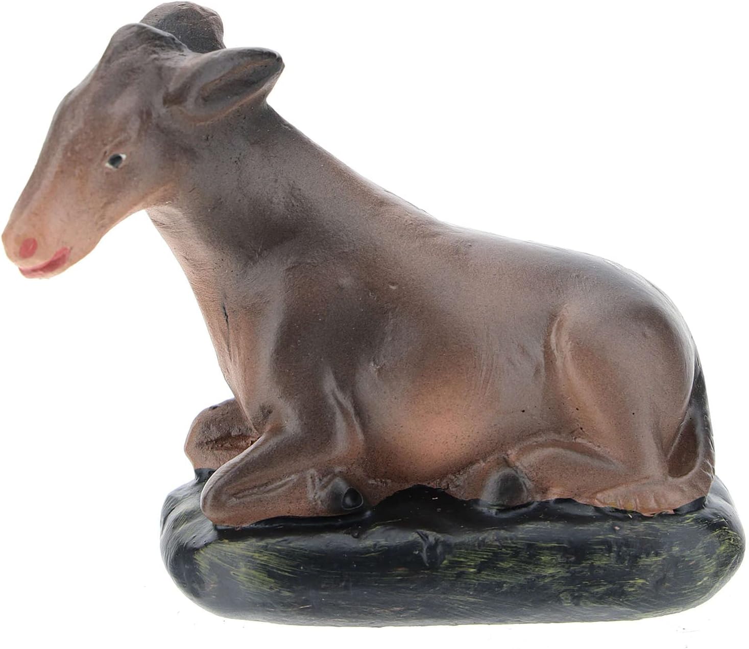 Holyart Donkey in Hand Painted Plaster, for 10 cm Arte Barsanti Nativity