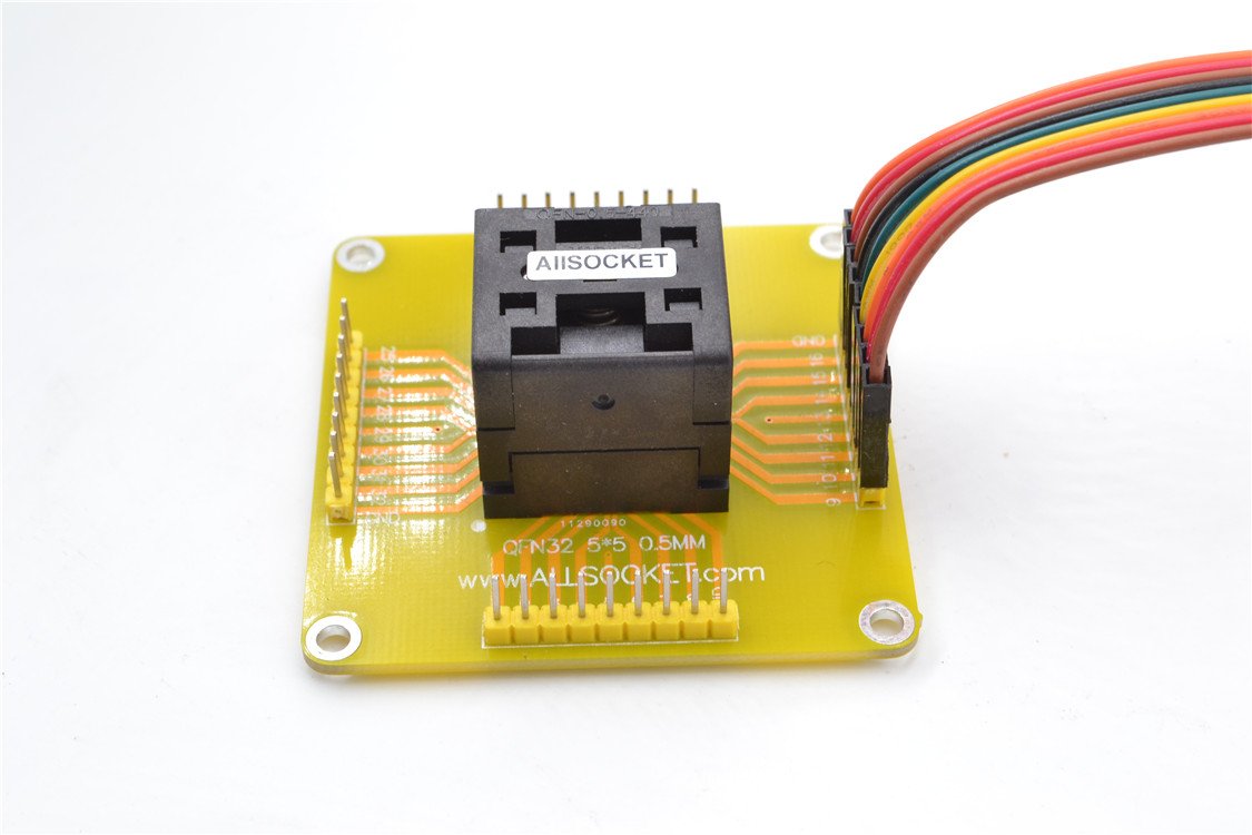 Adaptador QFN32 a DIP32 de programacion para chips IC de 5x5mm con paso de 0.5mm 6