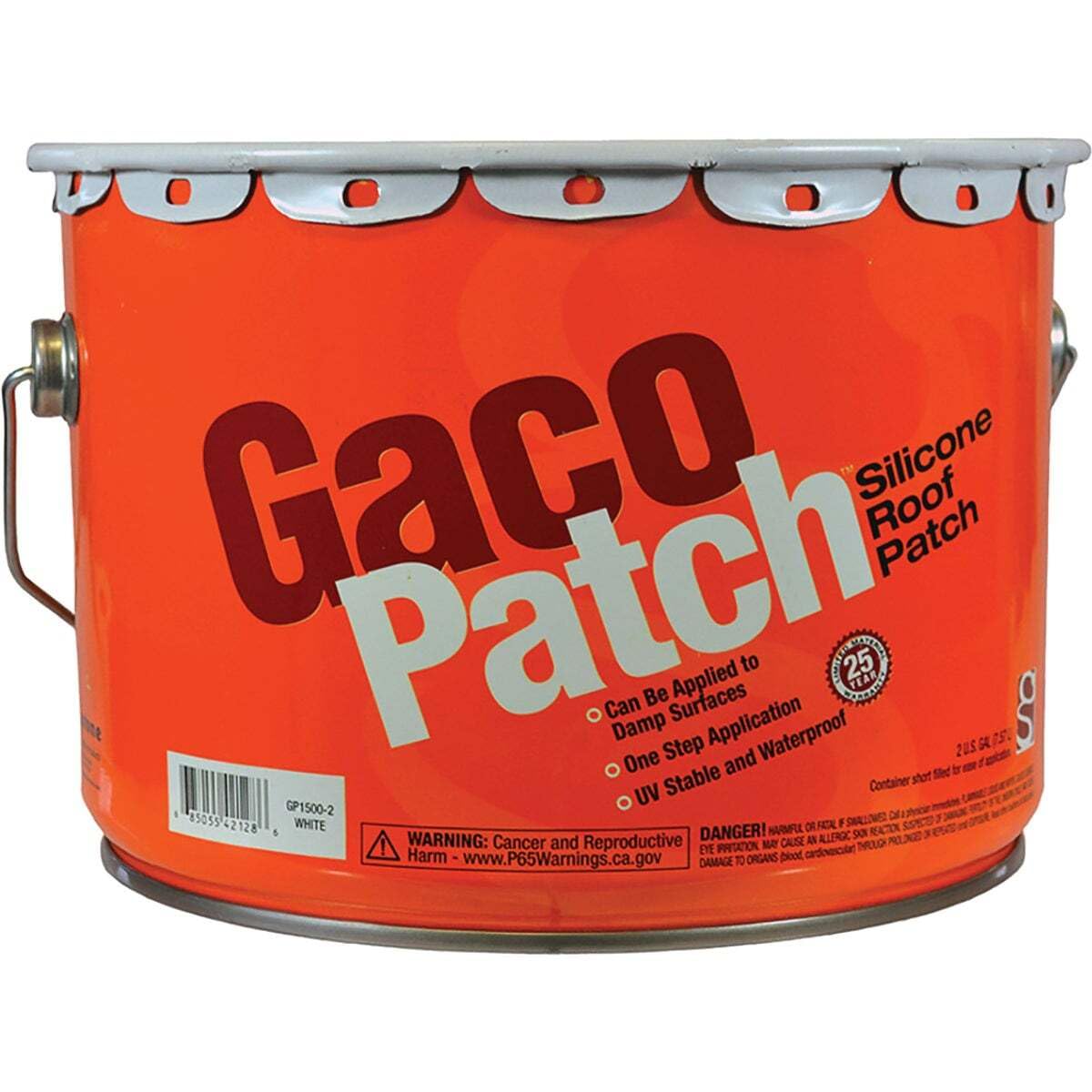 にに。 Gaco GP15002, GacoPatch White GP1500, 2 Gallon, High-Performance