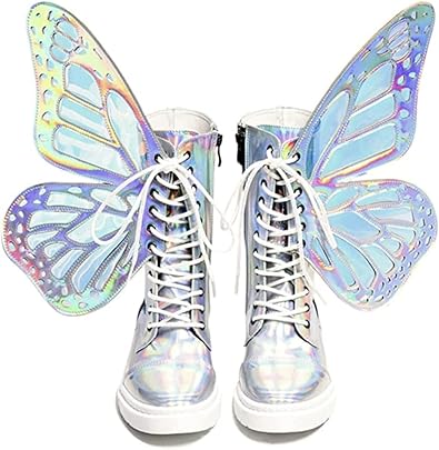 butterfly platform shoes