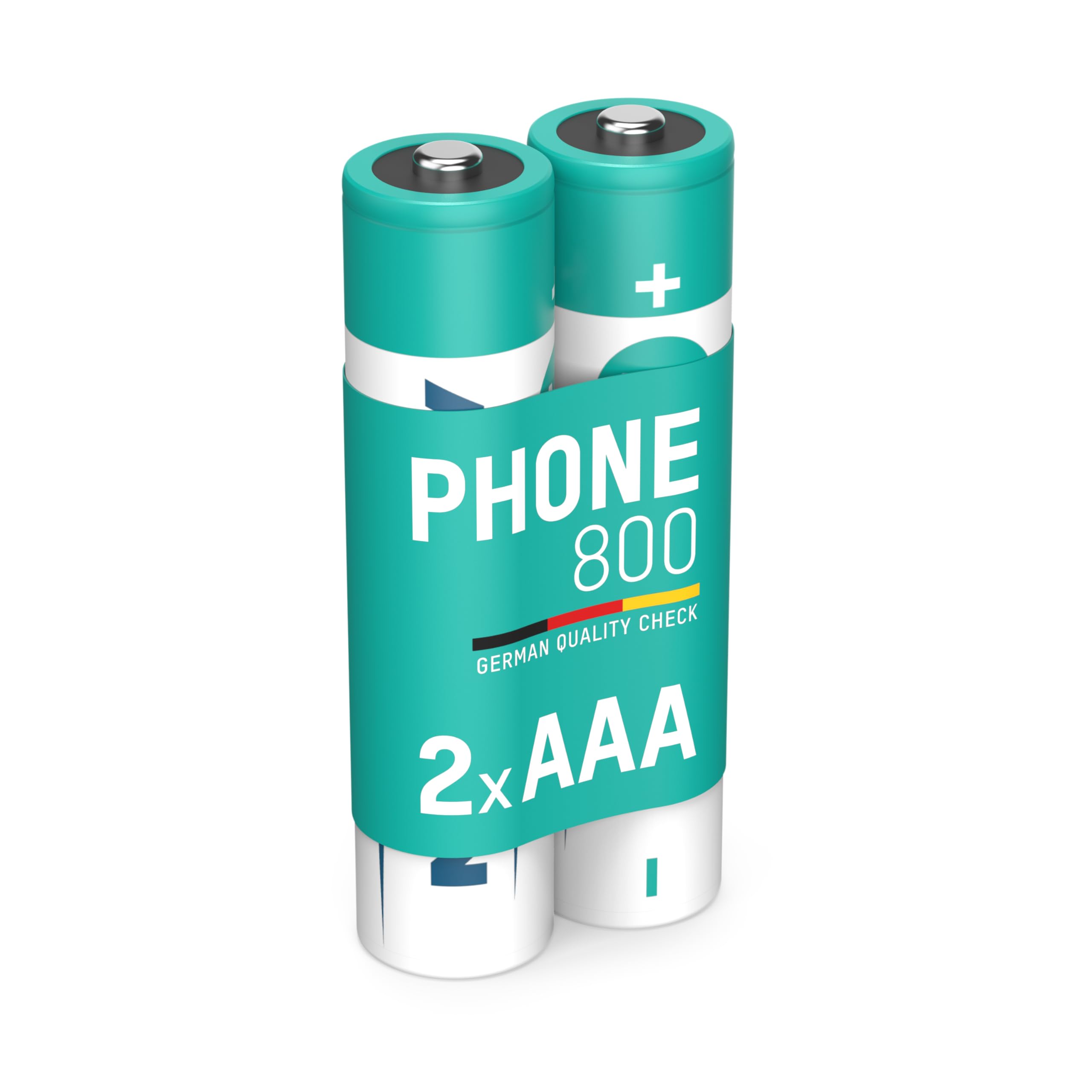 ANSMANN 2x Telefono Phone Batterie ricaricabili mini stilo AAA - 800 mAh 1,2 V NiMH - Pila a ricarica veloce - telefoni cordless