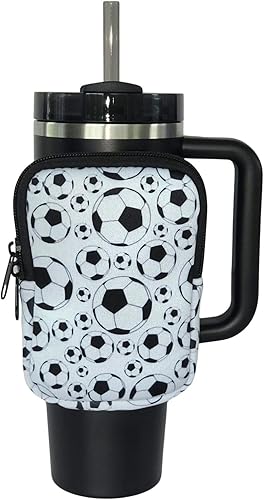 Miniatura 14 de Accesorio para bolsa de botella de agua, compatible con Stanley, ideal para entrenamientos, gimnasio, deportes, mantiene el dinero, las llaves y los