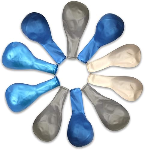 Miniatura 6 de 100 globos de látex biodegradables de 12 pulgadas, grandes, redondos, metálicos, nacarados, arcoíris, colores surtidos, inflados a granel, helio,