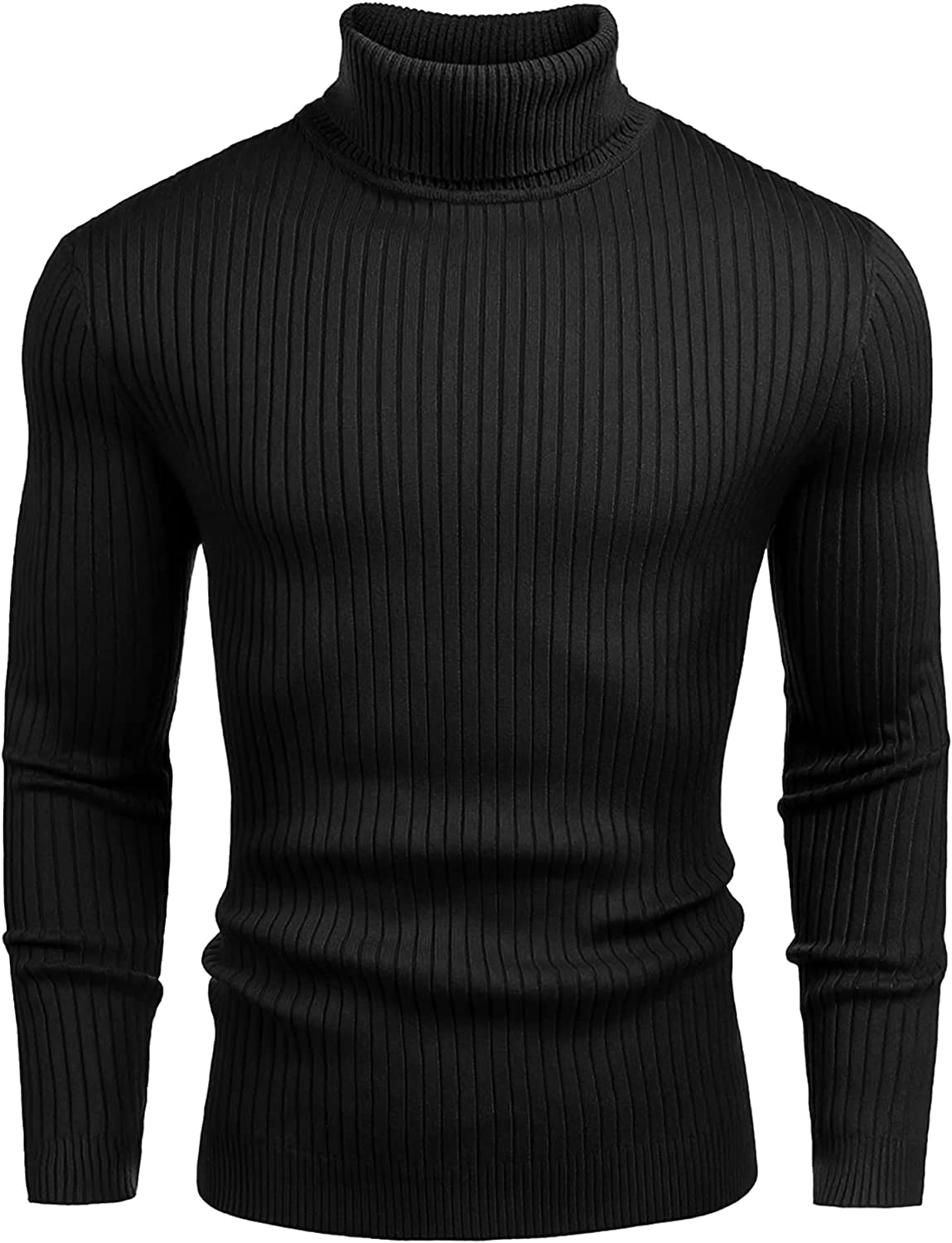 Men's High Turtle Neck Cotton T-Shirt