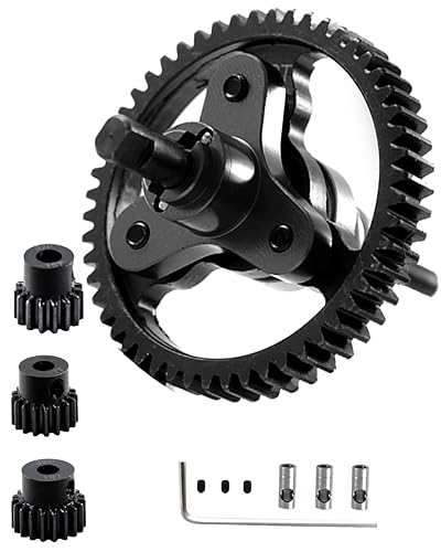 Eliminador de embrague deslizante, pieza de mejoras para 1/10 Slash 4X4/VXL Stampede 4X4/VXL Rustler 4X4/VXL, acero endurecido 52T engranaje recto