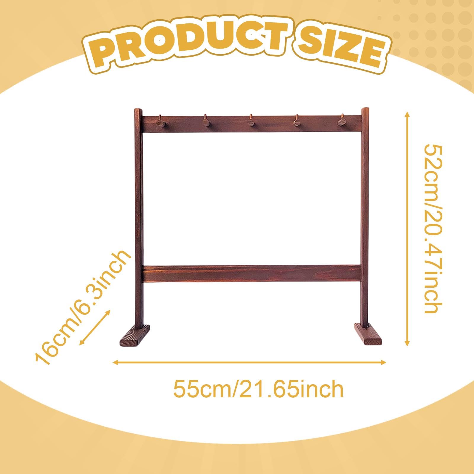 Amagogo Supporto per carillon a, supporto per gong, decorazione da tavolo, elegante espositore per porta carillon per studi, mostre, salotto, camera da, L