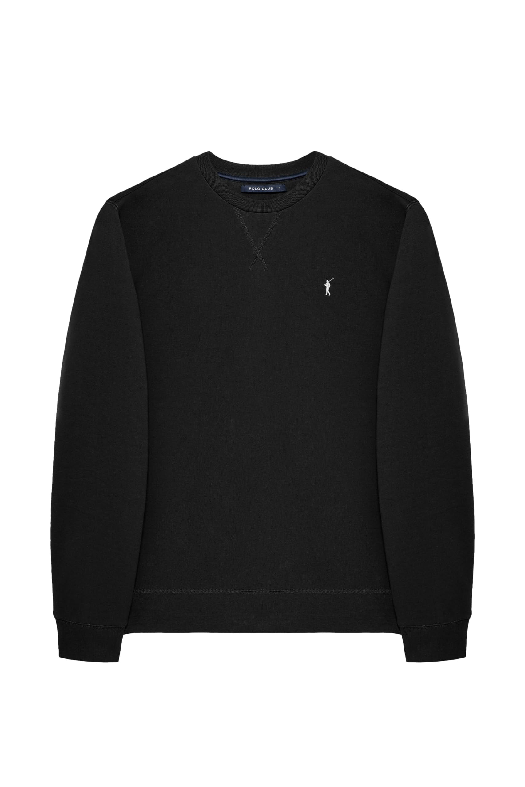 Polo Club Felpa Uomo a Girocollo con Logo - Sweatshirt Senza Cappuccio Crewneck 100% Cotone