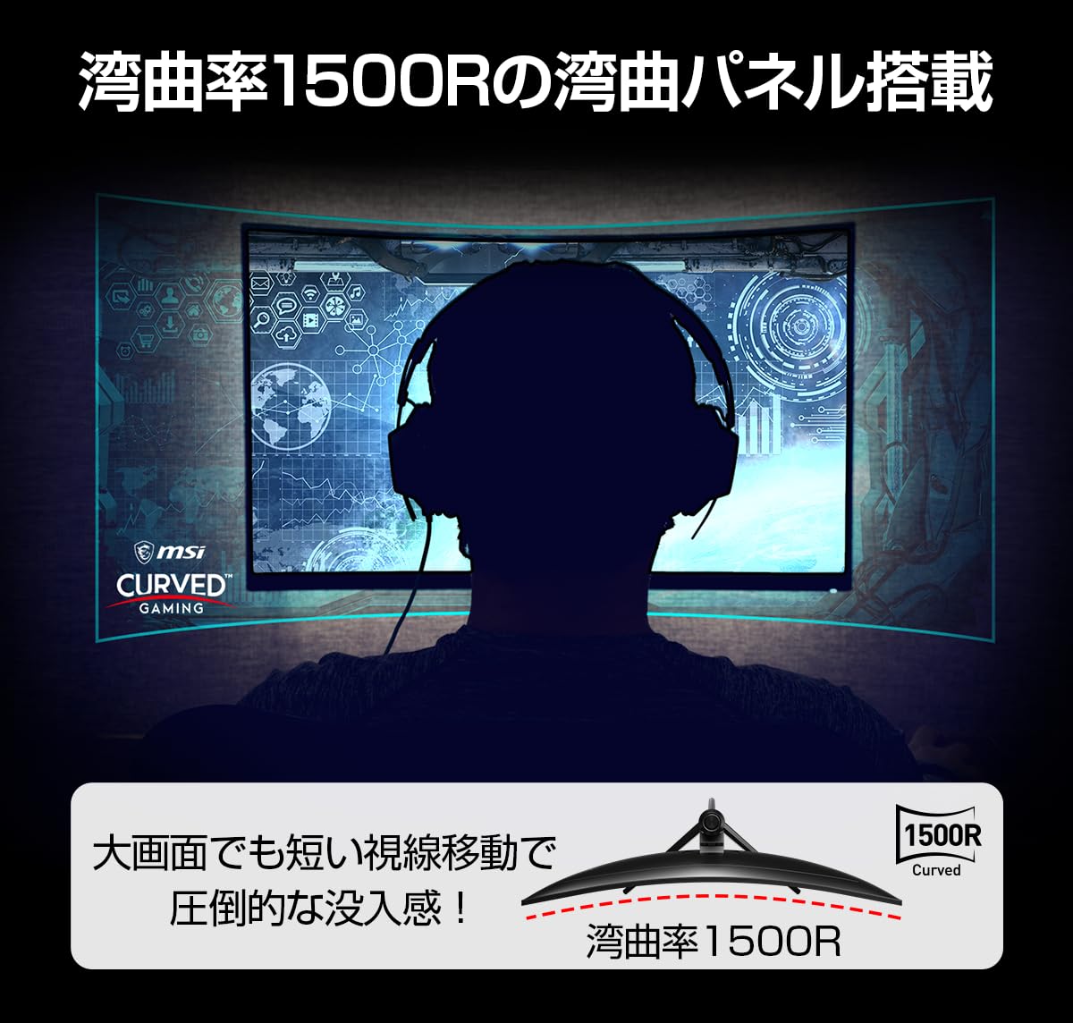 Amazon.co.jp: 【Amazon.co.jp限定】MSI 湾曲ゲーミングモニター Optix 