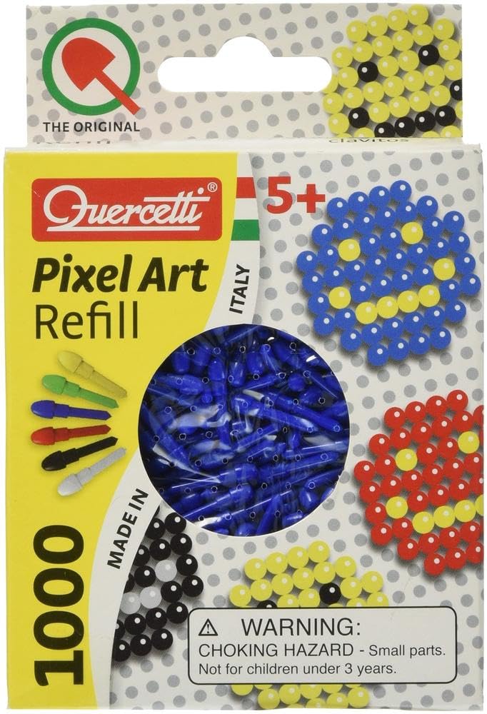 Quercetti Pixel Art Refill - 1000 Pegs - Blue