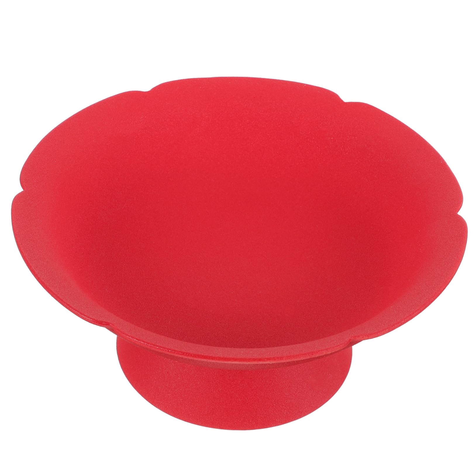 OKUMEYR Ceramic Footed Fruit Serving Bowl High Base Dessert Tray for Snacks Appetizers Elegant Bar Display Stand for Dining Table to Clean Ventilated Design