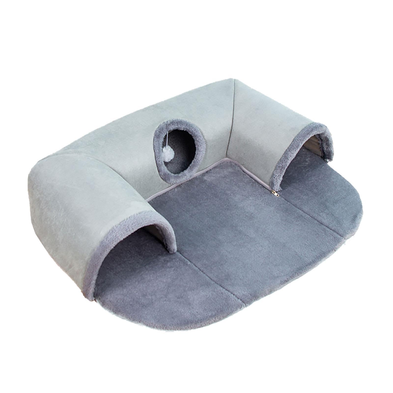Tunnel de Jeu pour Chat, Tapis de Jeu, Lit pour Furet et Lapin, Tunnel, Exercice, Tubes en Forme de U pour Chat, Jouet pour Lapins et Chats Domestique, Grand