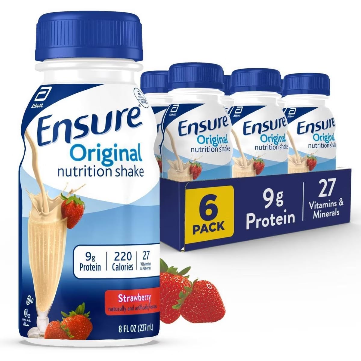 Abbott Ensure bebida nutricional sabor morango 237 mL 1 unidade