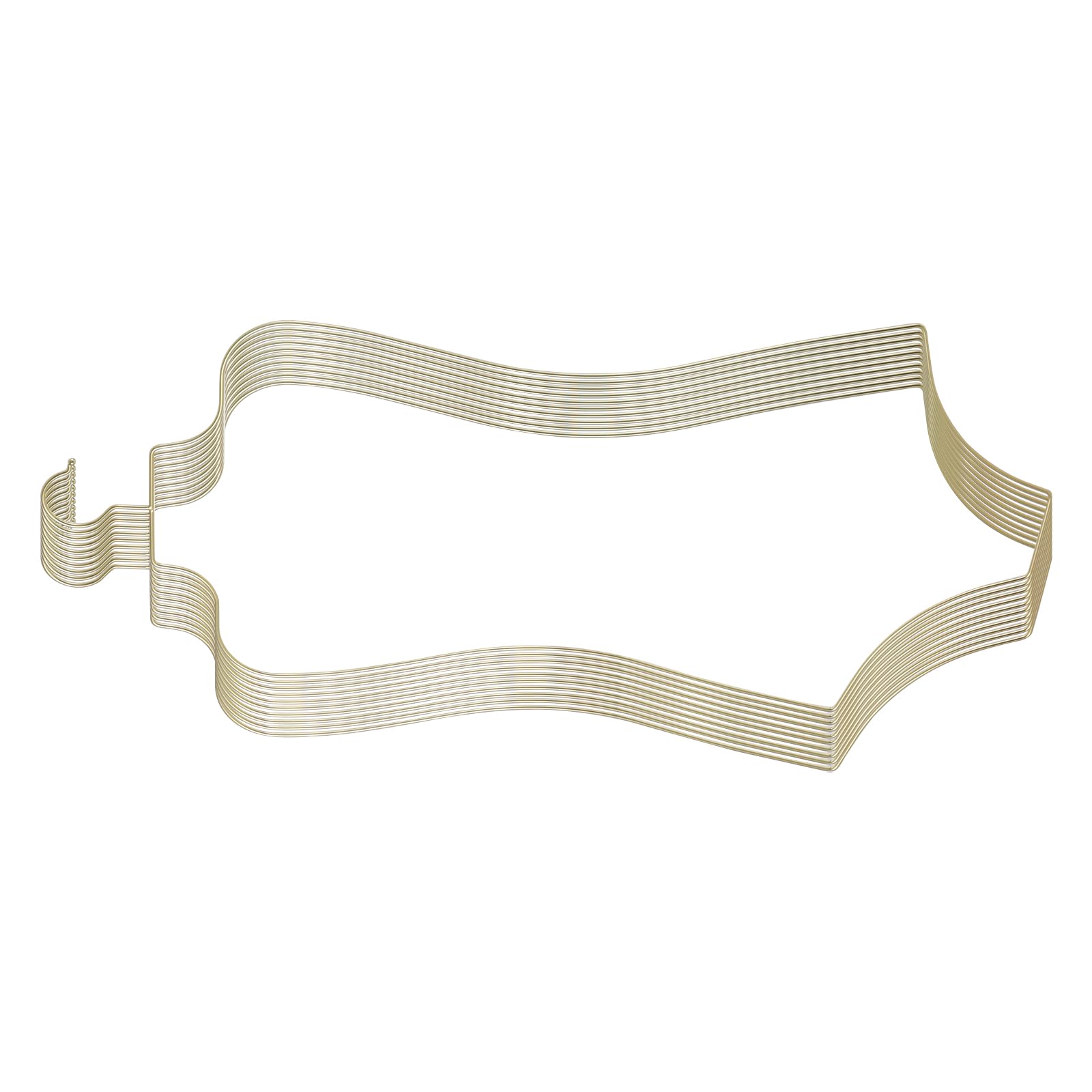 10 Stück Sanduhr-Design Kleiderbügel,Goldene Körperform-Kleiderbügel aus Metall mit Haken,Rostbeständig Bikini Badeanzug Aufhänger Draht Körperform Display für Badeanzüge Kleider & Unterwäsche
