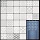 Zernblend 30 Stück Sashiko Stencil Set, 4.7 X 4.7 Zoll Plastikschablonen für Geometrische Muster, Handquilten, Nähen Und Textilgestaltung, Buchstaben Schablone, Prägeschablonen