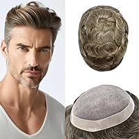 Vista 97 de Mens Toupee Hair Piece For Men Fine Mono Men Hair System Toupee For Men Hair Piece Real Human Hair System For Men Protesis Capilar Para Hombre 6x9