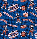 OFFICIALLY LICENSED AUBURN UNIVERSITY FABRIC – Authentic collegiate fabric featuring official Auburn University Tigers colors and logos. Officially licensed by Sykel Enterprises. 100% COTTON QUILTING FABRIC – Premium-quality cotton fabric that is sof...