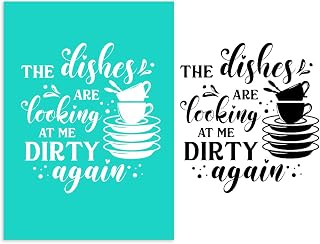 Silk Screen Stencils Mesh Transfers Reusable Self-Adhesive Stencils for Painting on Wood Fabric T-Shirt Wall,Fabric,Chalkboard,DIY Home Decor 5x7 inch