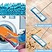 Homgaty 3 Pack Microfiber Cleaning Mop Pads Flat Floor Mop Heads Replacement Dust Mop for Wet Or Dry Scrubbing, Reusable and Washable