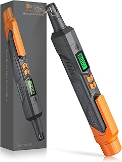 Neoteck Gas Leak Detector Natural Gas Detector with Audible & Visual Alarm, Portable Gas Sniffer to Locate Combustible Gas Leak Sources Like Methane, Propane for Home-Grey