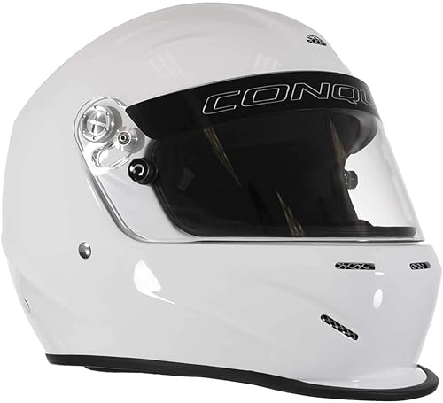 Conquer Snell SA2020 - Casco aerodinámico ventilado de cara completa para carreras de automóviles