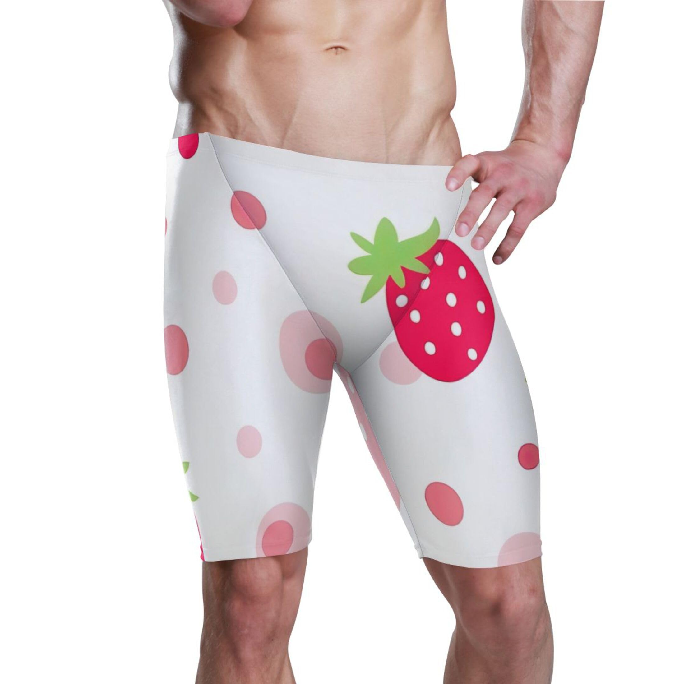 UMIRIKO Strawberry Fruit Swim Jammers Swimsuit for Men XXL B0401856