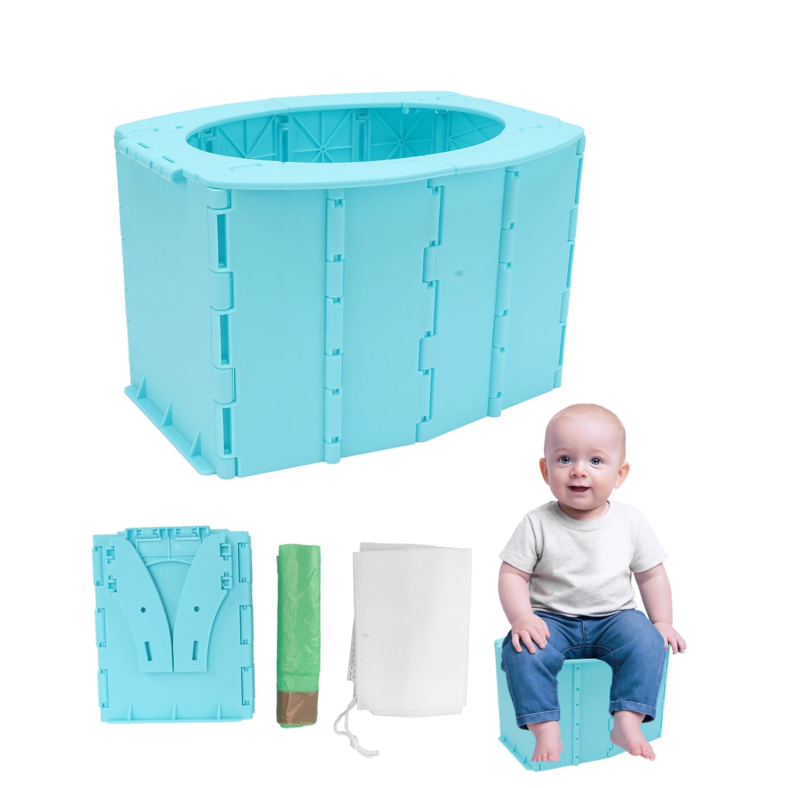 Toilette d'apprentissage de la propreté pliable pour tout-petits