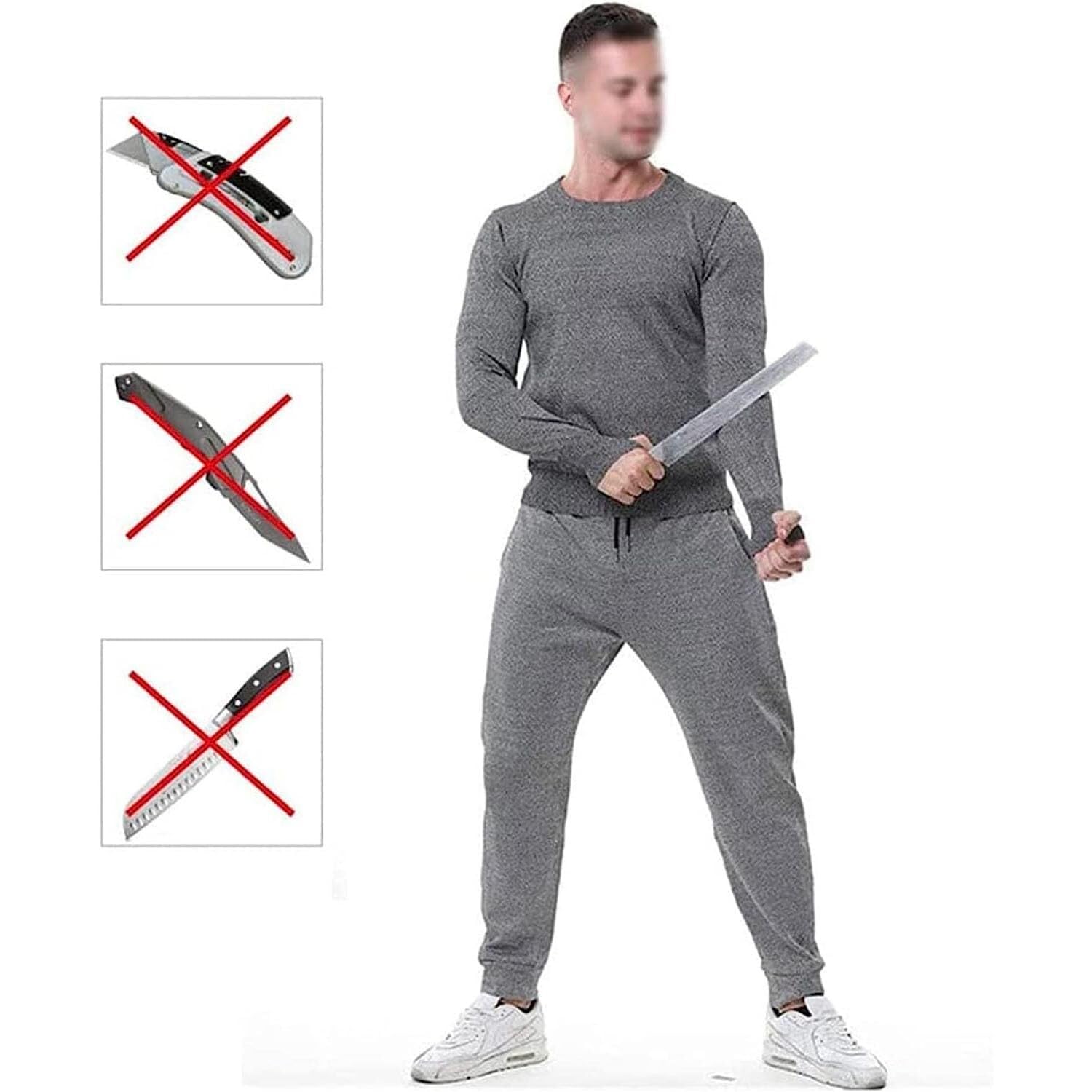 Schnitt- & Stichfeste Weste Level 5 Schnittfest - Langarm T-Shirt für persönliche Sicherheit