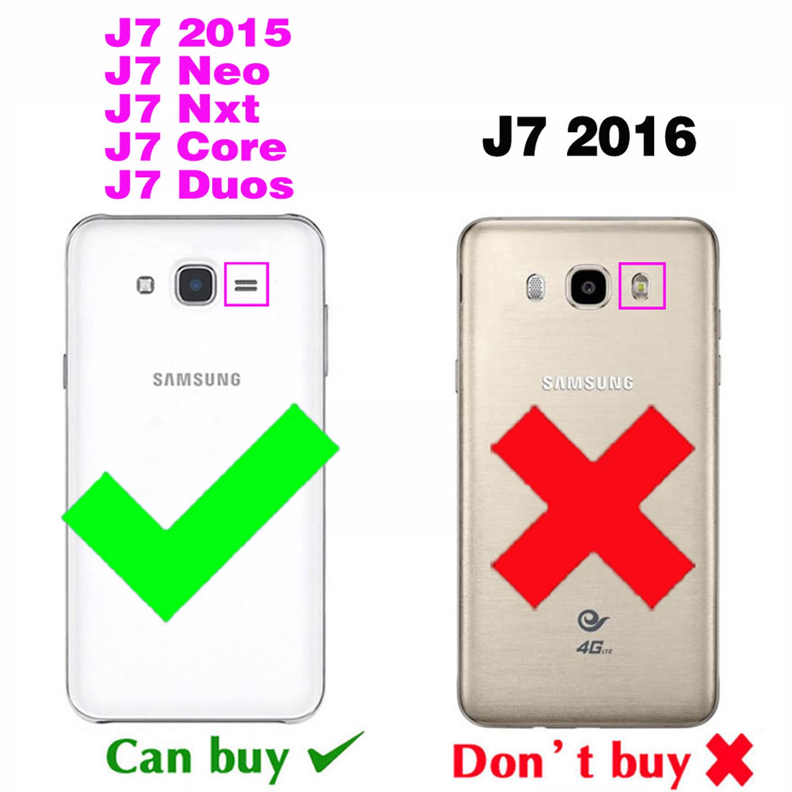 Amazon.com: Compatible with Samsung Galaxy J7 2015/J7 Neo/J7 Nxt