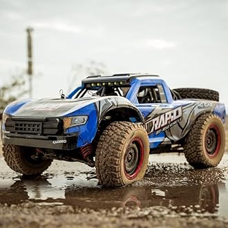 RC Cars 1:14 RC Truck 30 MPH 4WD Remote Control Car All Terrain Trophy Car for Adults Boys Teens 50 Mins Play Fast Off-Road RC Buggy Big Short Course Monster Truck with 2 Batteries (RTR)