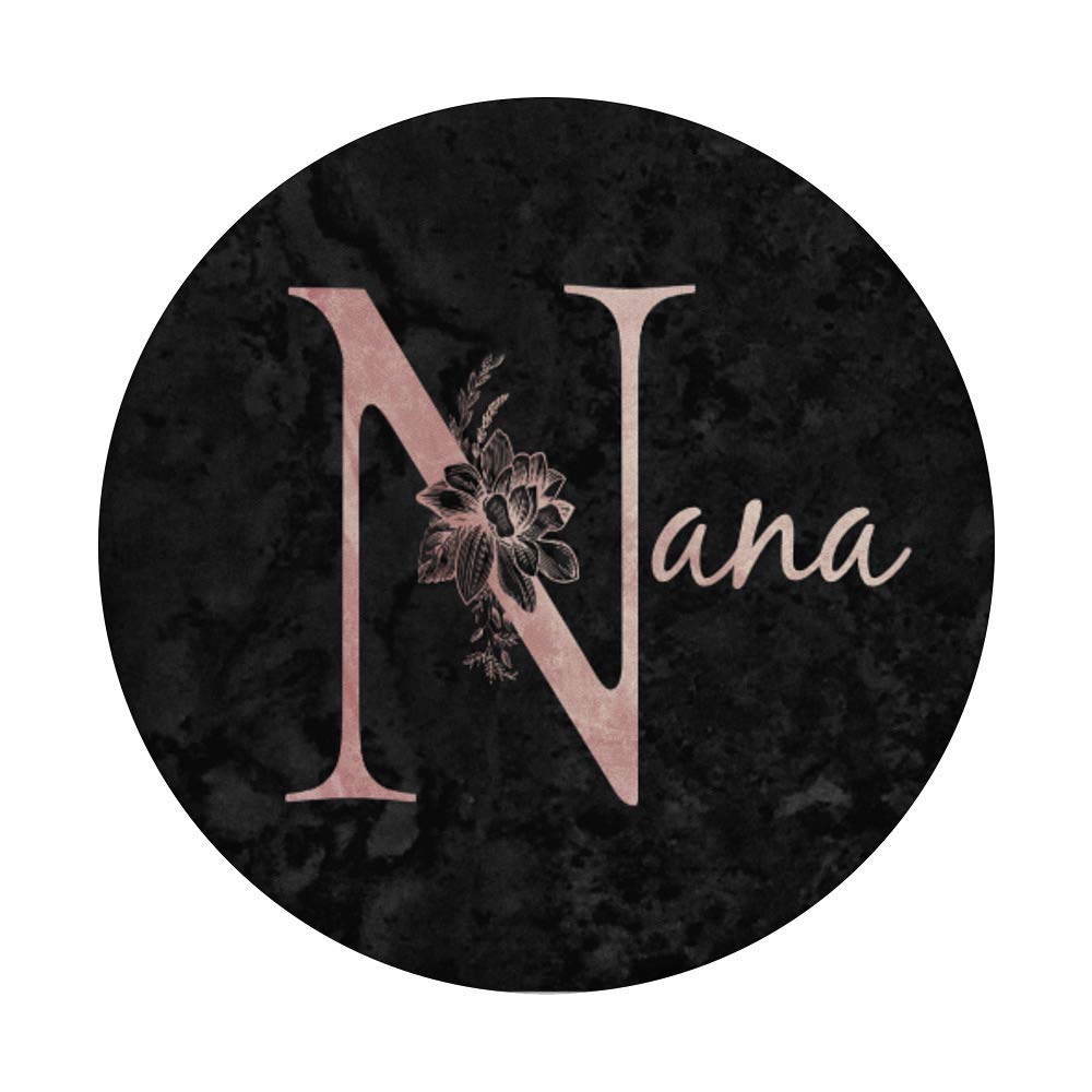 Amazon.com: Nana Name Personalized Pink Rose on Black Design