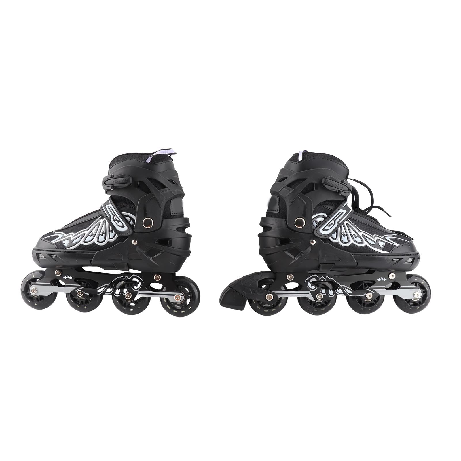 Regulowane Rolki Inline dla Dzieci, Kobiet i Mężczyzn - Potrójna Lekka Konstrukcja z Kółkami PU i łożyskami ABEC-7 - Rolki Fitness na świeżym Powietrzu do Użytku Wewnątrz i na Zewnątrz
