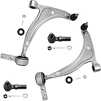 Vista 310 de Detroit Axle - 4 brazos de control de extremo delantero para Nissan Frontier Xterra 2000-2004 Brazos de control inferior y superior con rótulas