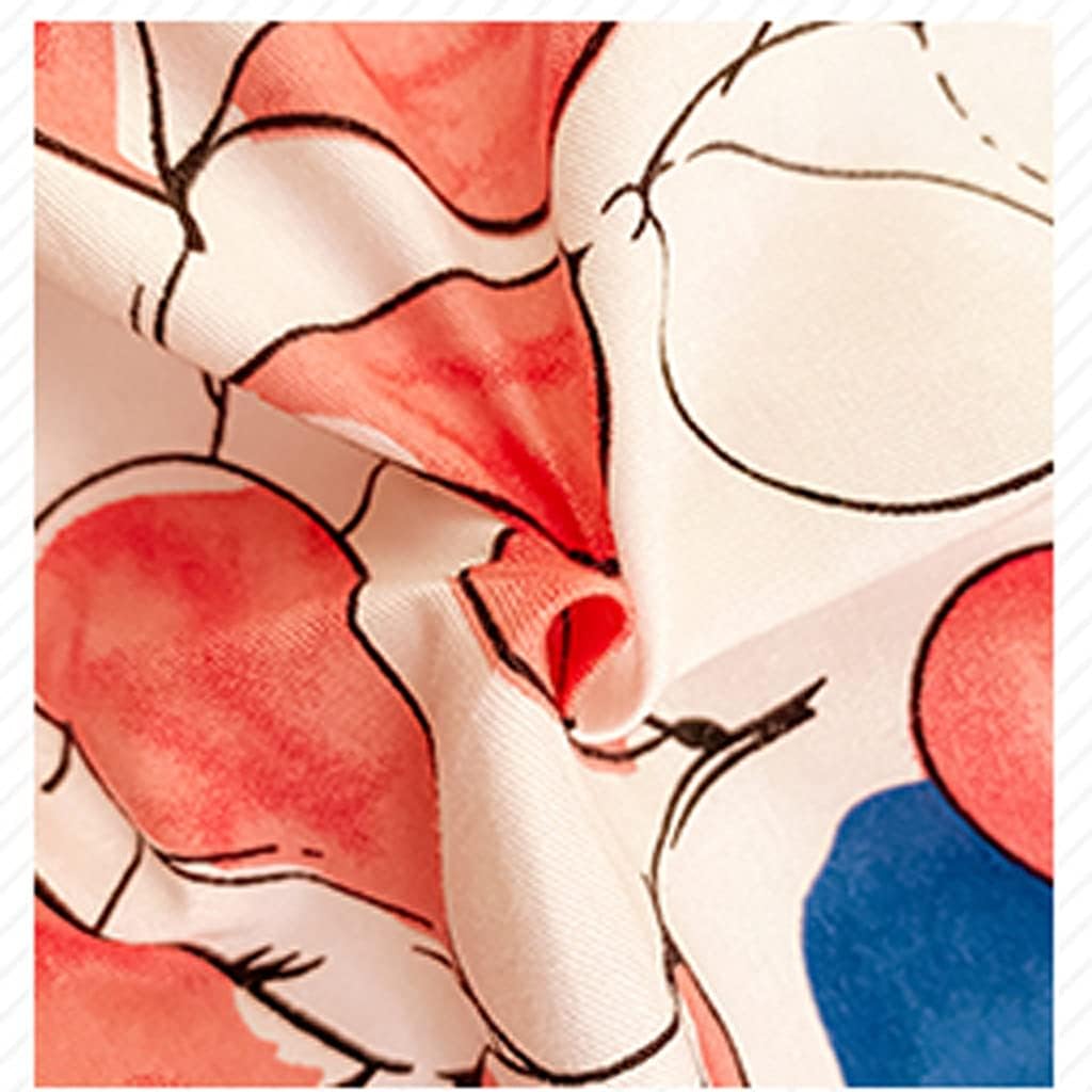 Cotton 48x74cm Simple and Stylish Small Fresh Printed Pillowcase Single Pair