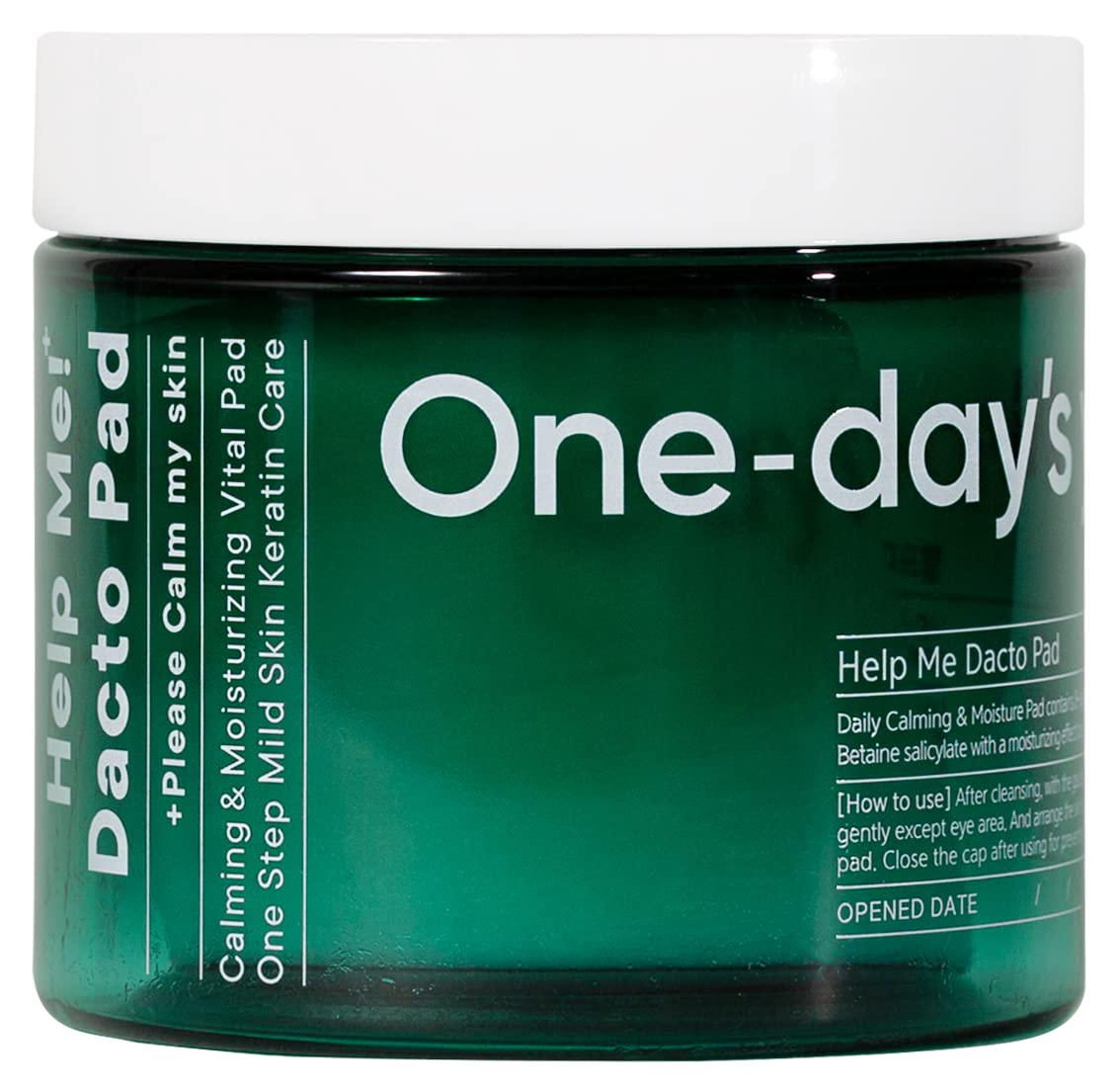 One-day’s you Help Me Dacto T Pad 60 Sheets | Tightening & Refreshing Active Pad for Oily Combination Skin | One Step Mild Skin AC Control Care